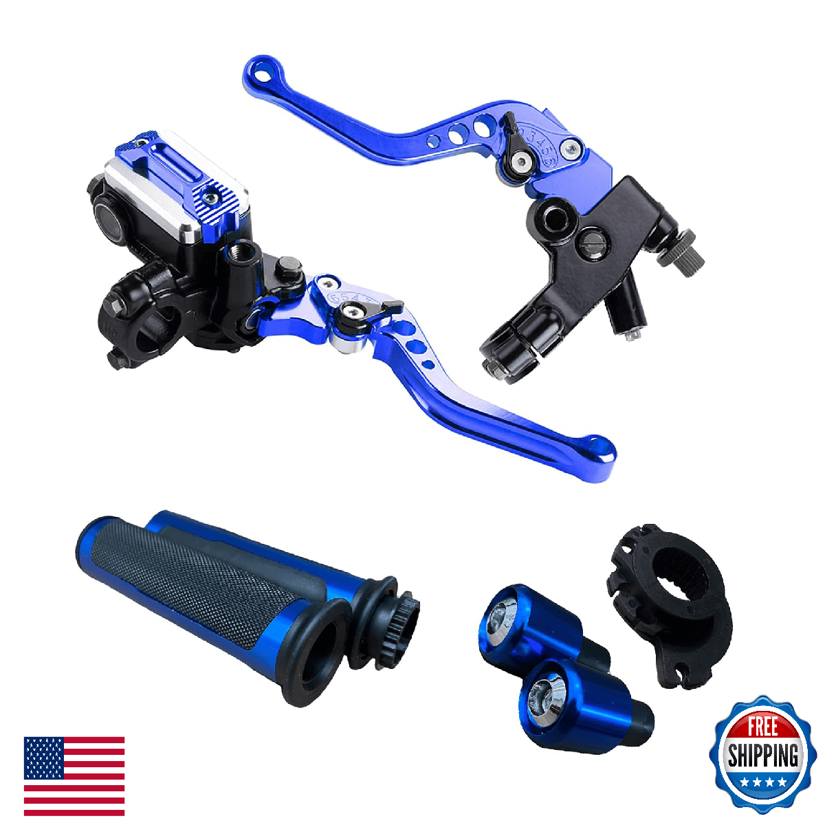 LisylineAuto Motorcycle Brake Clutch Lever 7/8" 22mm Handlebar Master Cylinder - Image 1