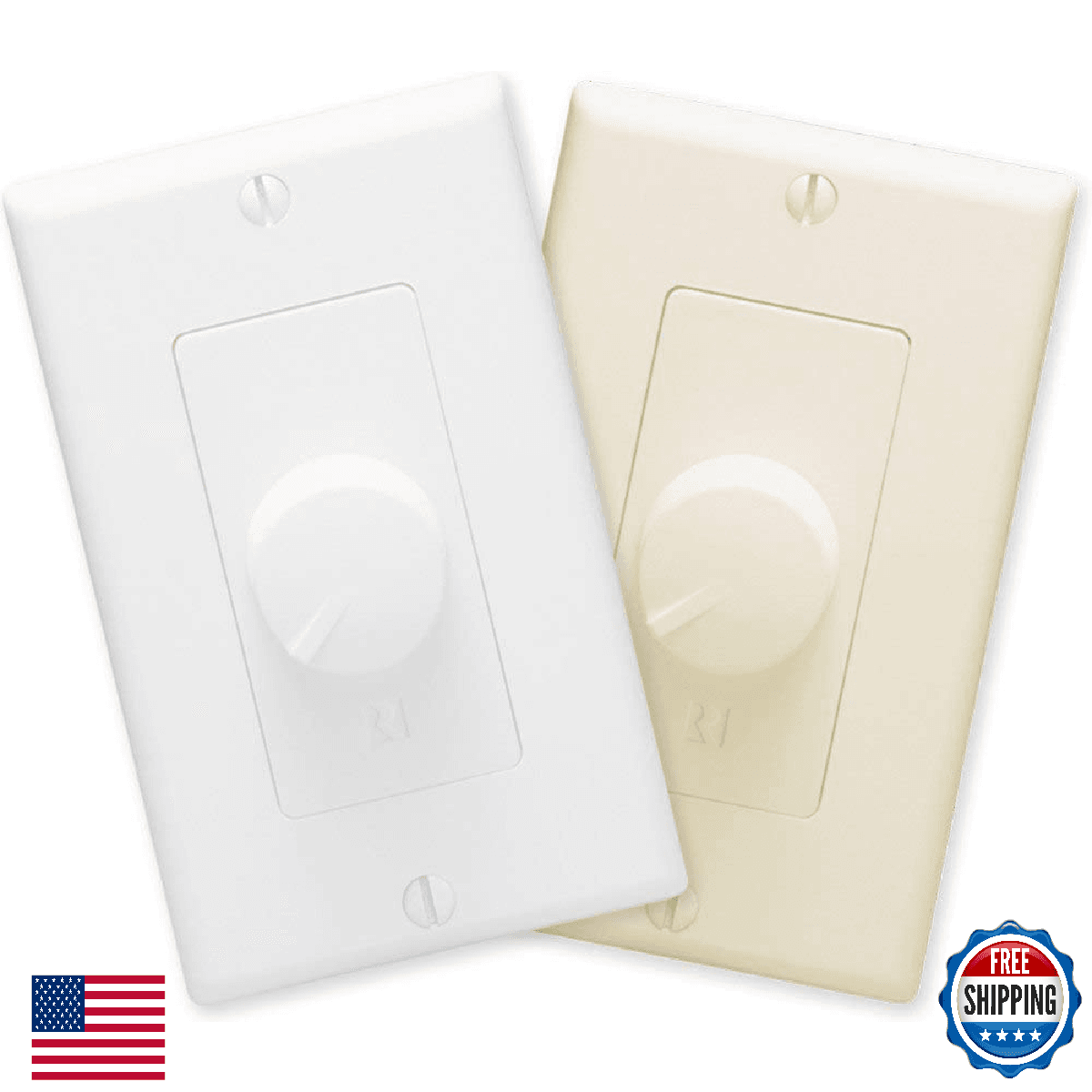 Russound ALT126R Decora Volume Control, 126W, White/Light Almond - Image 1