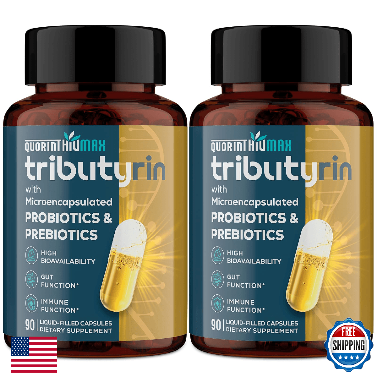 Tributyrin Supplement for Gut & Immune 800mg | High Bioavailability with Microen - Image 1