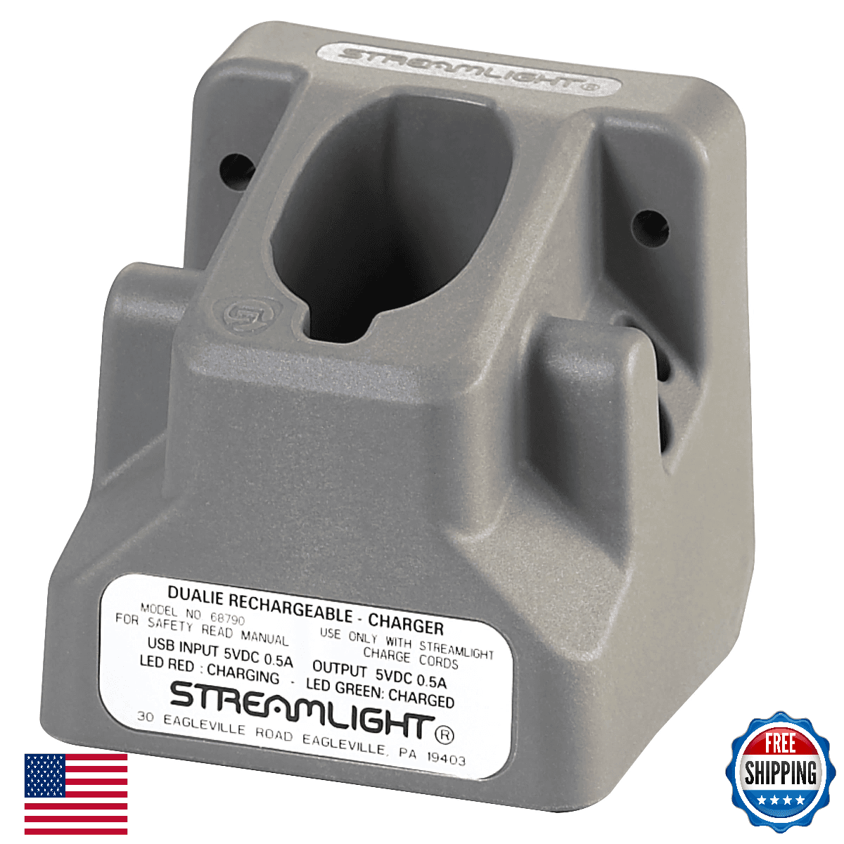 Streamlight 68790 Dualie Rechargeable Charger Holder AC/DC - Image 1