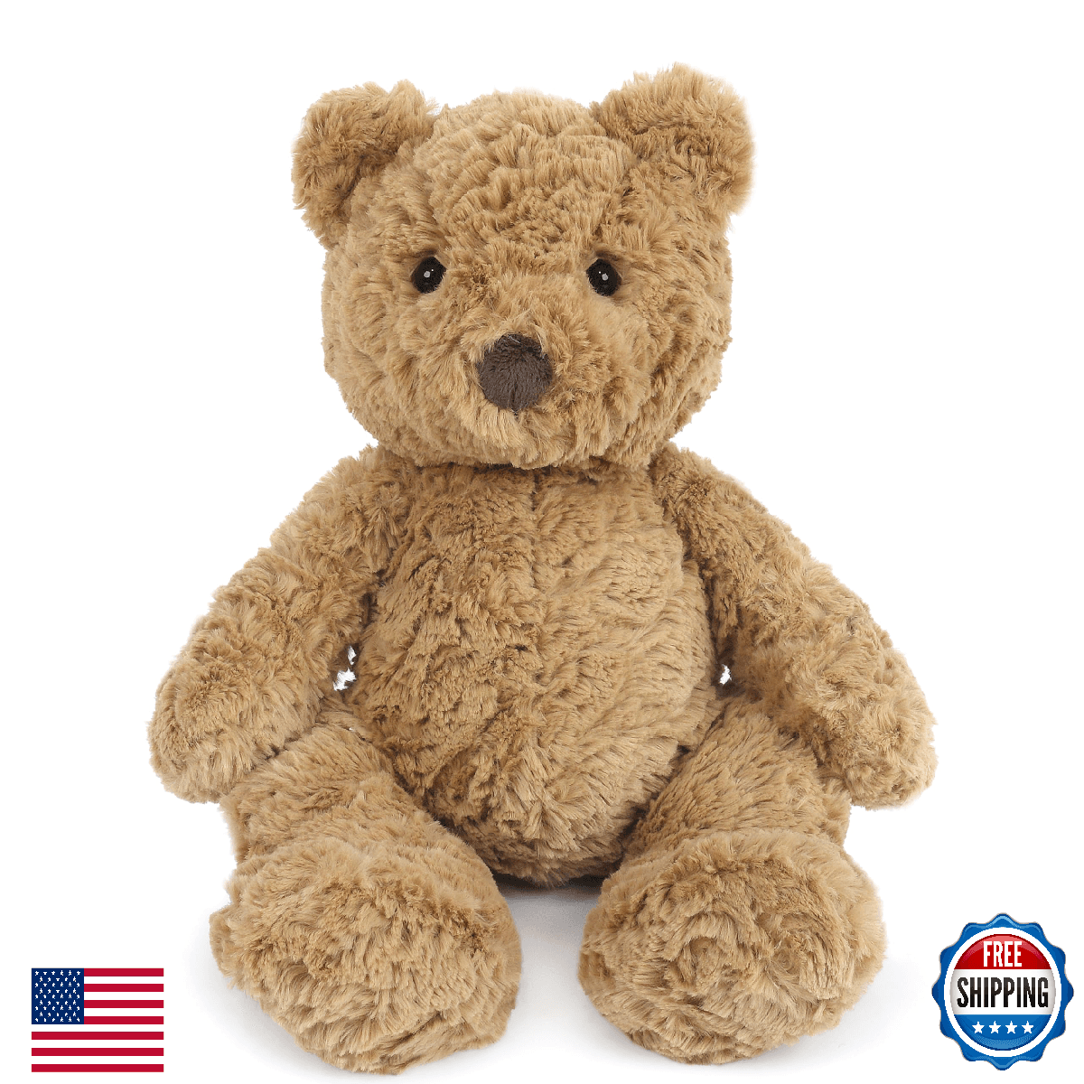 MON AMI Charlie The Bear Plush Toy – 16”, Stuffed Animal Bear, Soft Cuddly Plush - Image 1