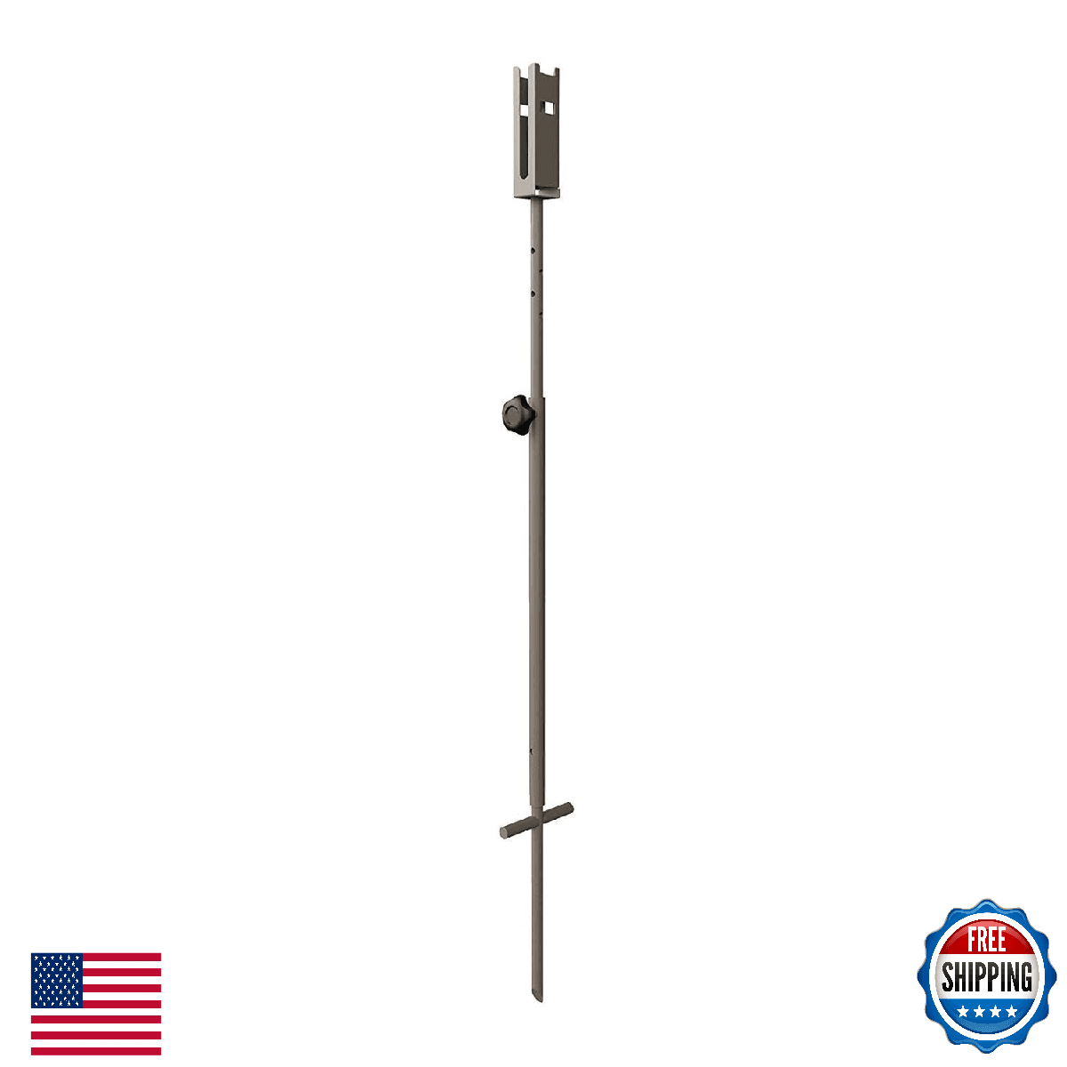 Cuddeback Genius Post Mount (2 Pc), Brown - Adjust 28-40" for Trail Camera - Image 1