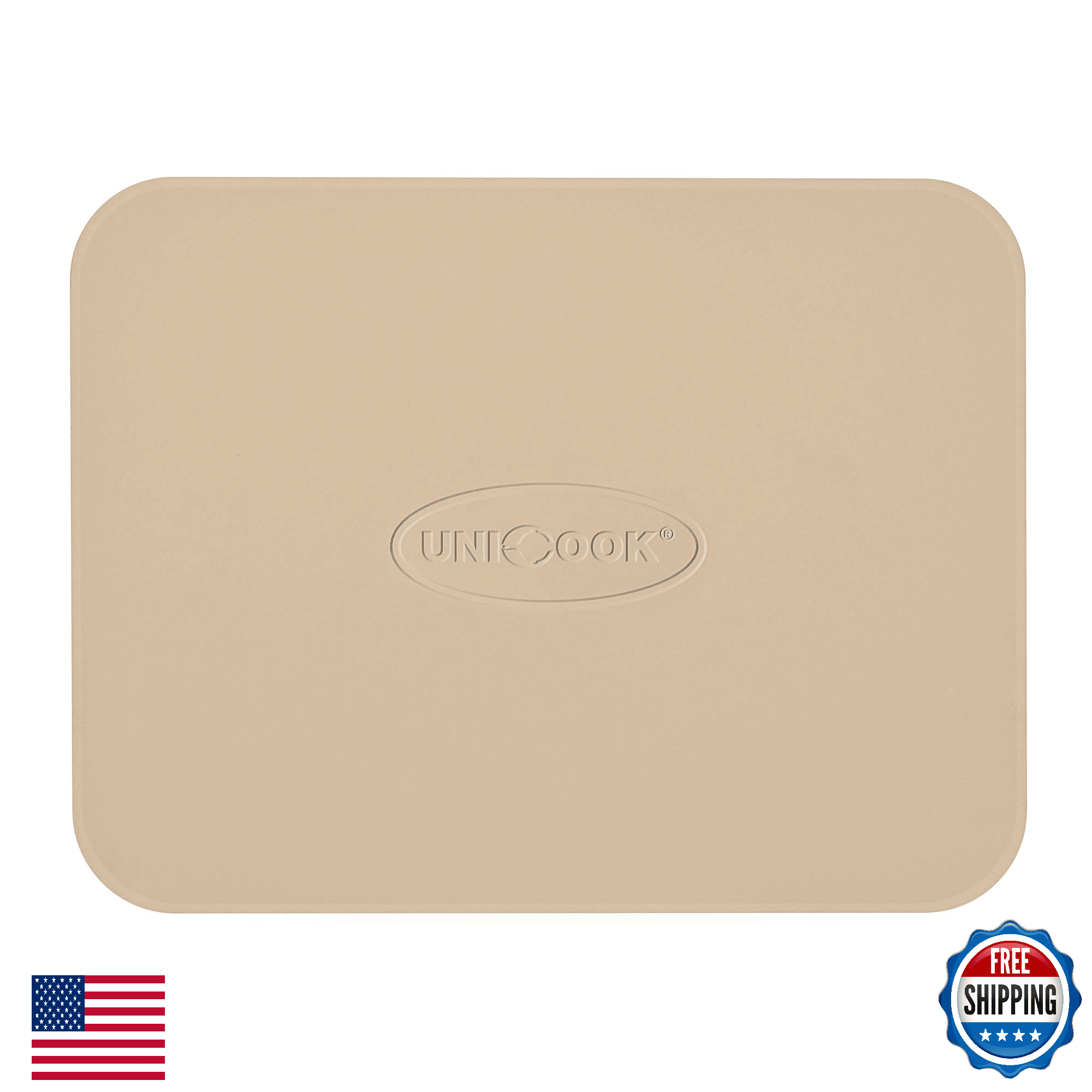 Unicook 15x12 Inch Pizza Stone for Oven Grill Cordierite Rectangular Baking Ston - Image 1