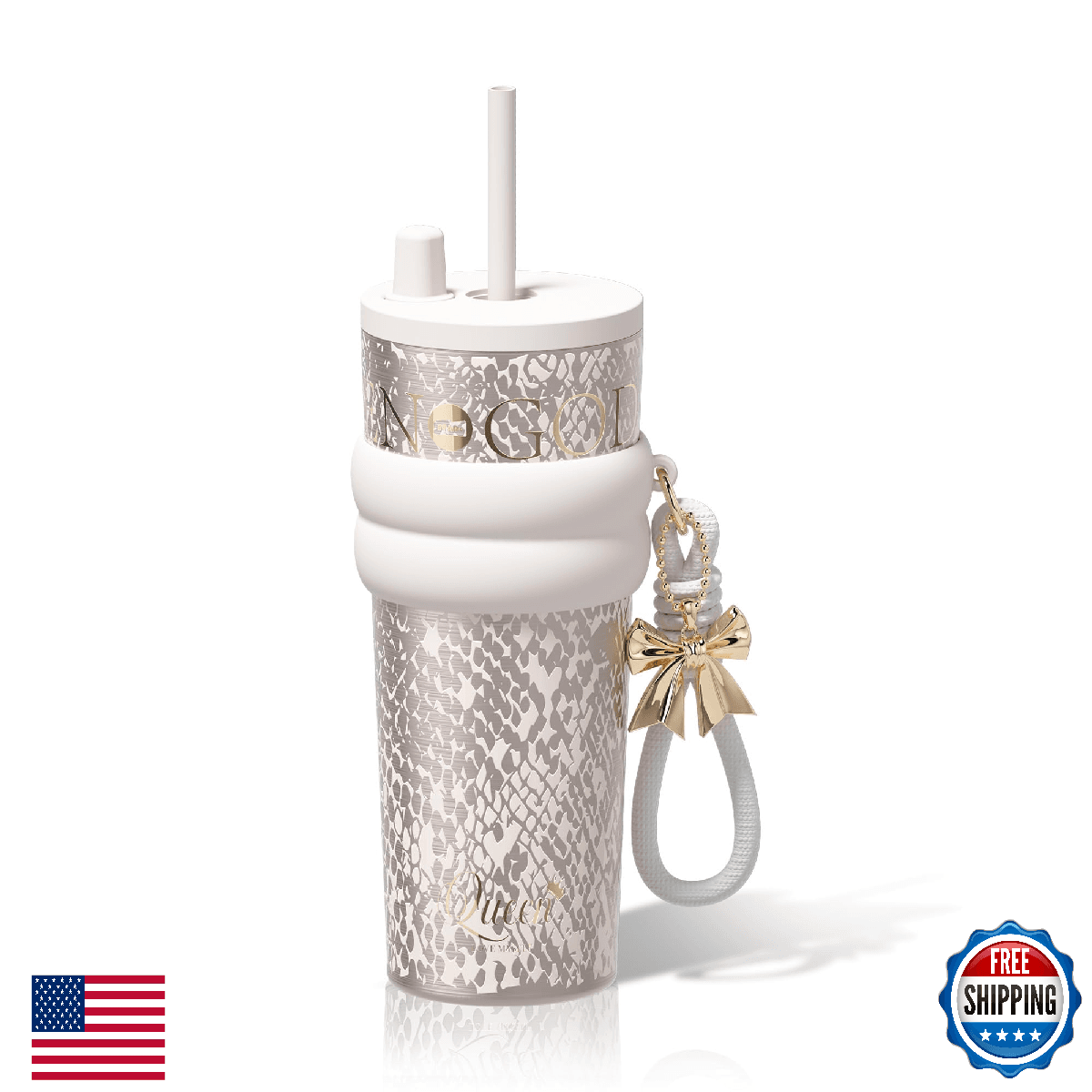 SDGA+ 24 oz Stainless Steel Tumbler with Lid and Straw, Insulated Water Bottle L - Image 1