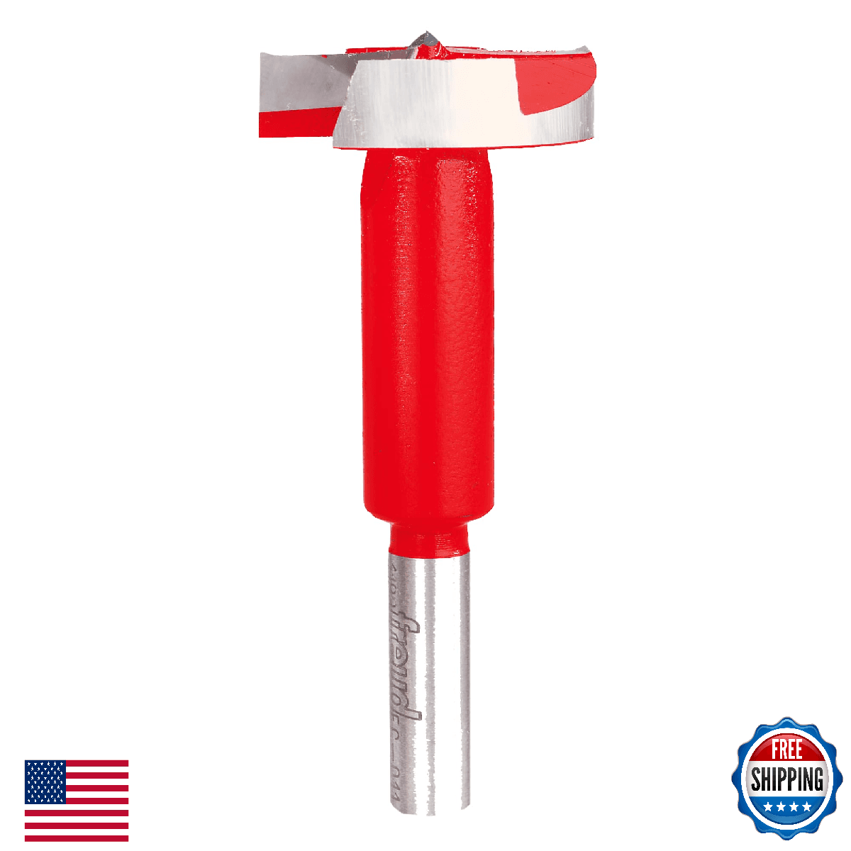 Freud FC-011 Carbide Forstner Drill Bit 1-1/2-Inch Shank 3/8-Inch Heavy Duty Woo - Image 1