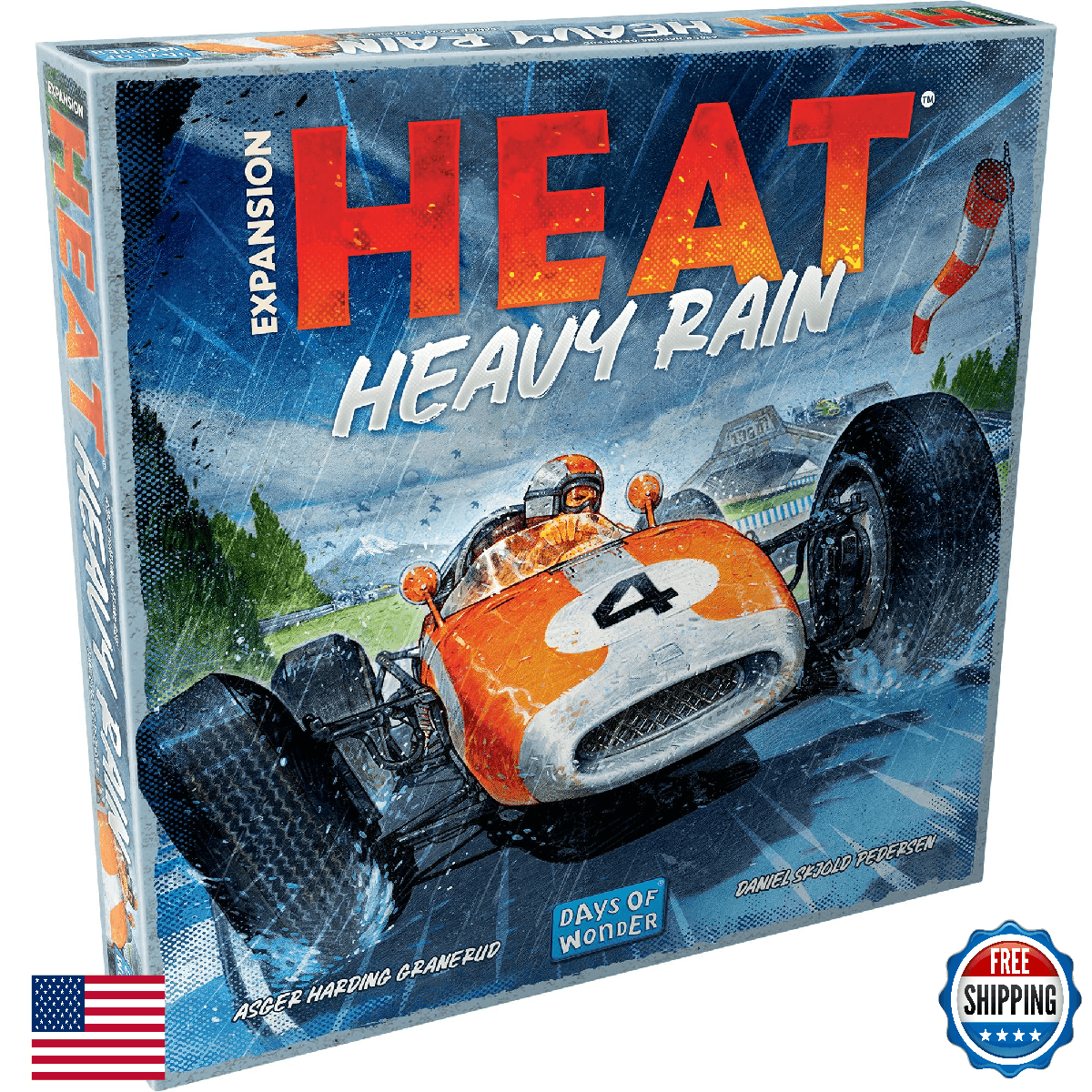 Asmodee Heat: Heavy Rain Expansion - Japan & Mexico Tracks, New Cards, 5th Playe - Image 1