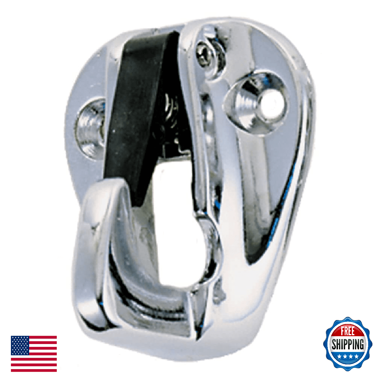 Perko 1309DP0CHR Chrome Snap Type Fender Hook - Two Pack - Image 1