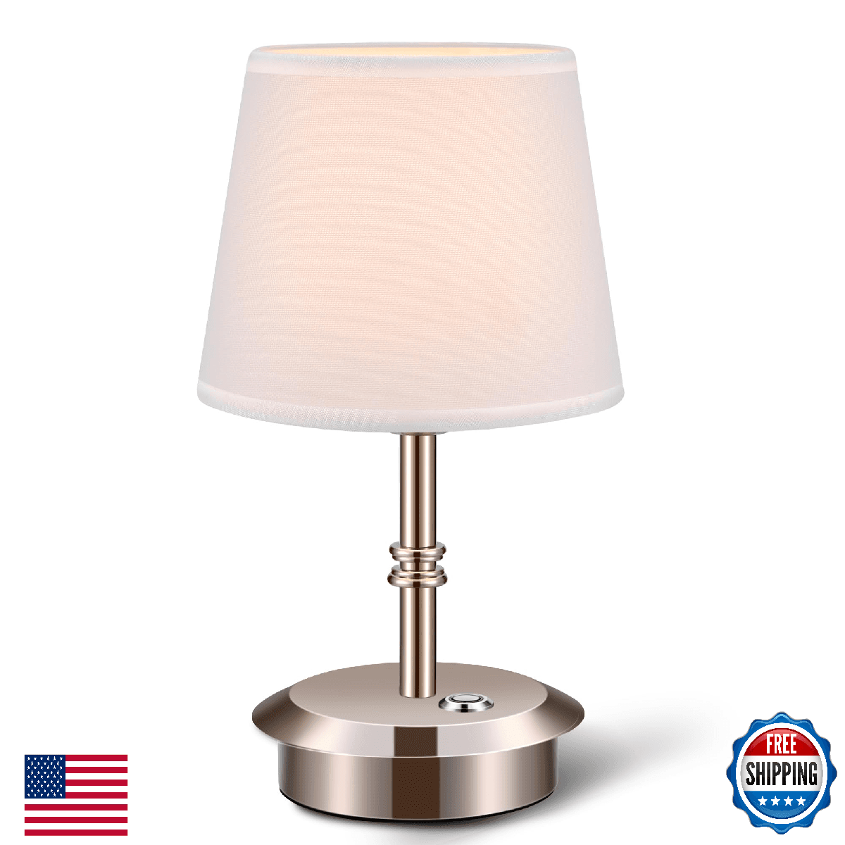 Anxingtools Mini – Cordless LED Table Lamp with Dimmer, Built-in Rechargeable Ba