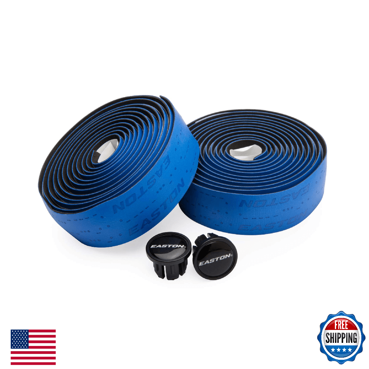 Easton Microfiber Bar Tape Blue - Road Buzz Reducing, Anti-Shock Gel - Image 1
