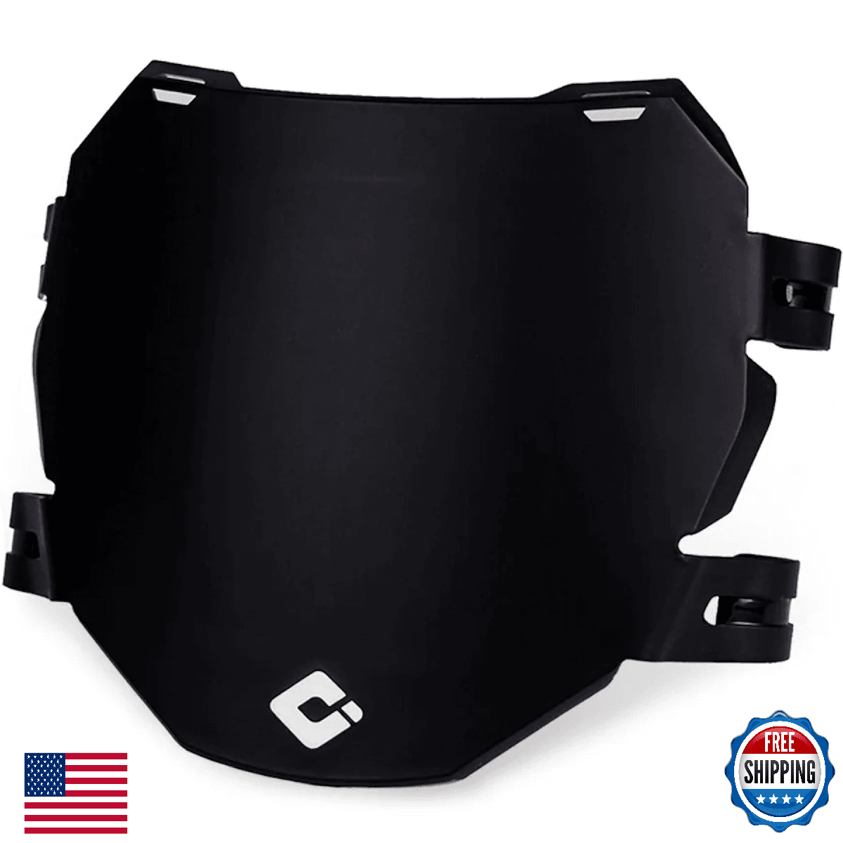 ODI Aaron Gwin AG Downhill Number Plate - Black, Improved Aero Performance - Image 1