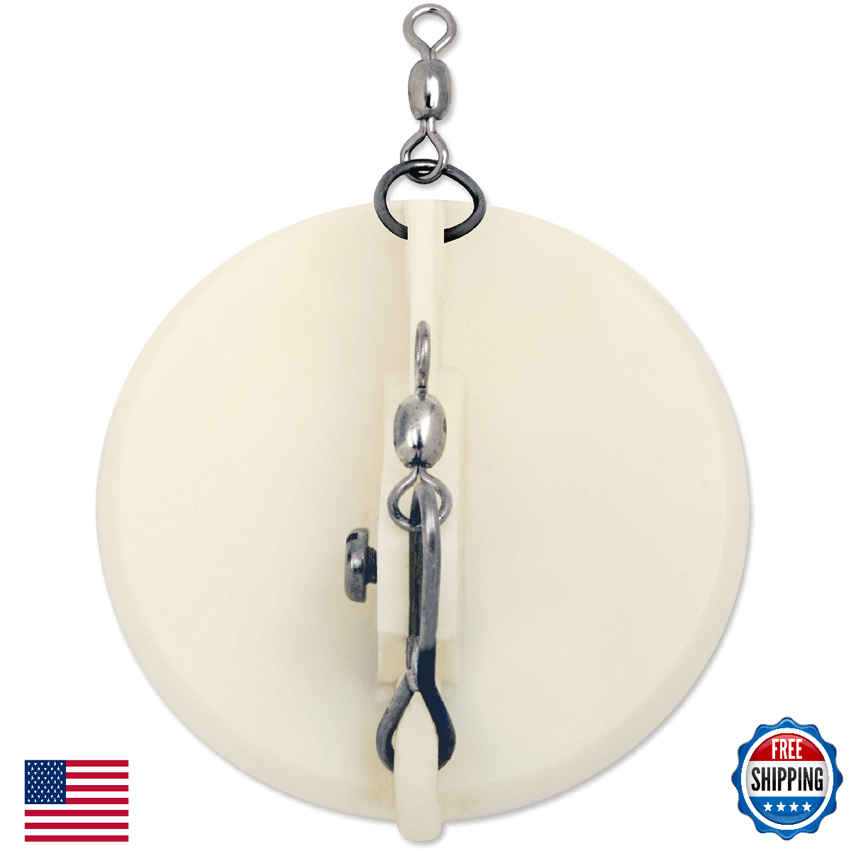 Luhr Jensen Dipsy Diver Everglo White Fishing Lure Bottom Fish Trolling - Image 1