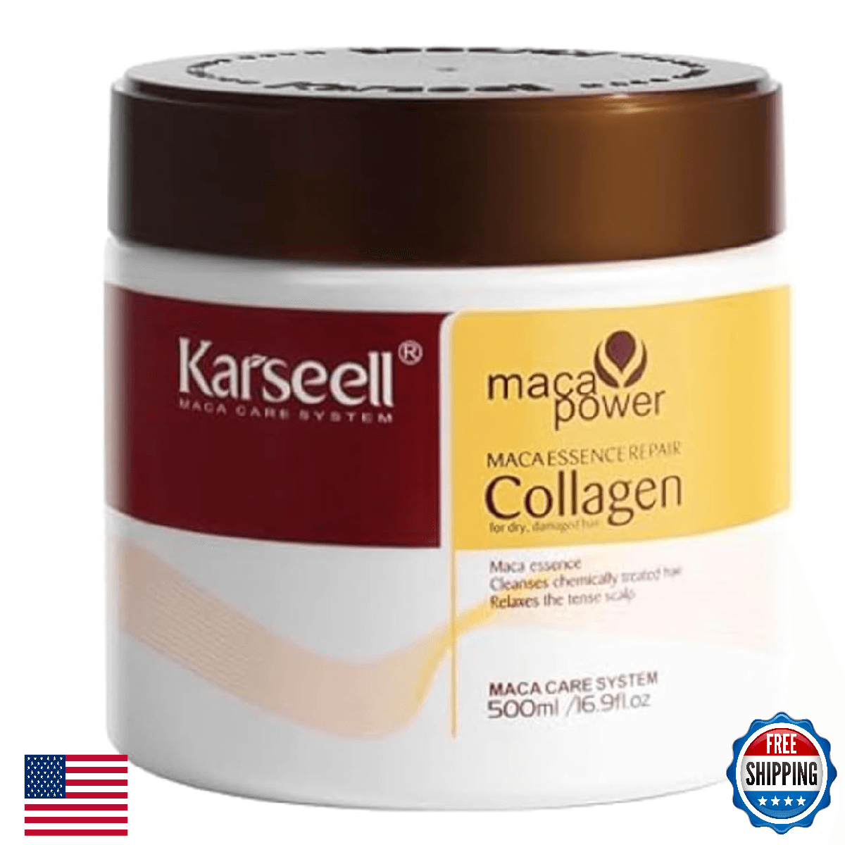 TOLO Deals Deep Repair Argan Oil Collagen Hair Mask for Dry Damaged Hair 16.9oz - Image 1