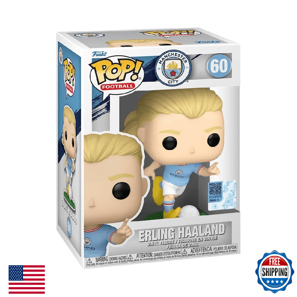 Funko POP! Football: Erling Haaland - Manchester City FC Vinyl Figure - Image 1