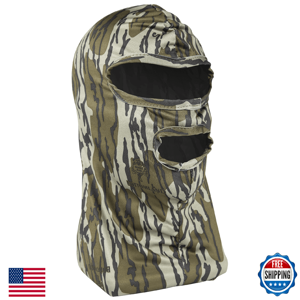 Primos Hunting Mossy Oak Real Tree Camo Mesh Face Mask PS6666 for Warm Weather - Image 1