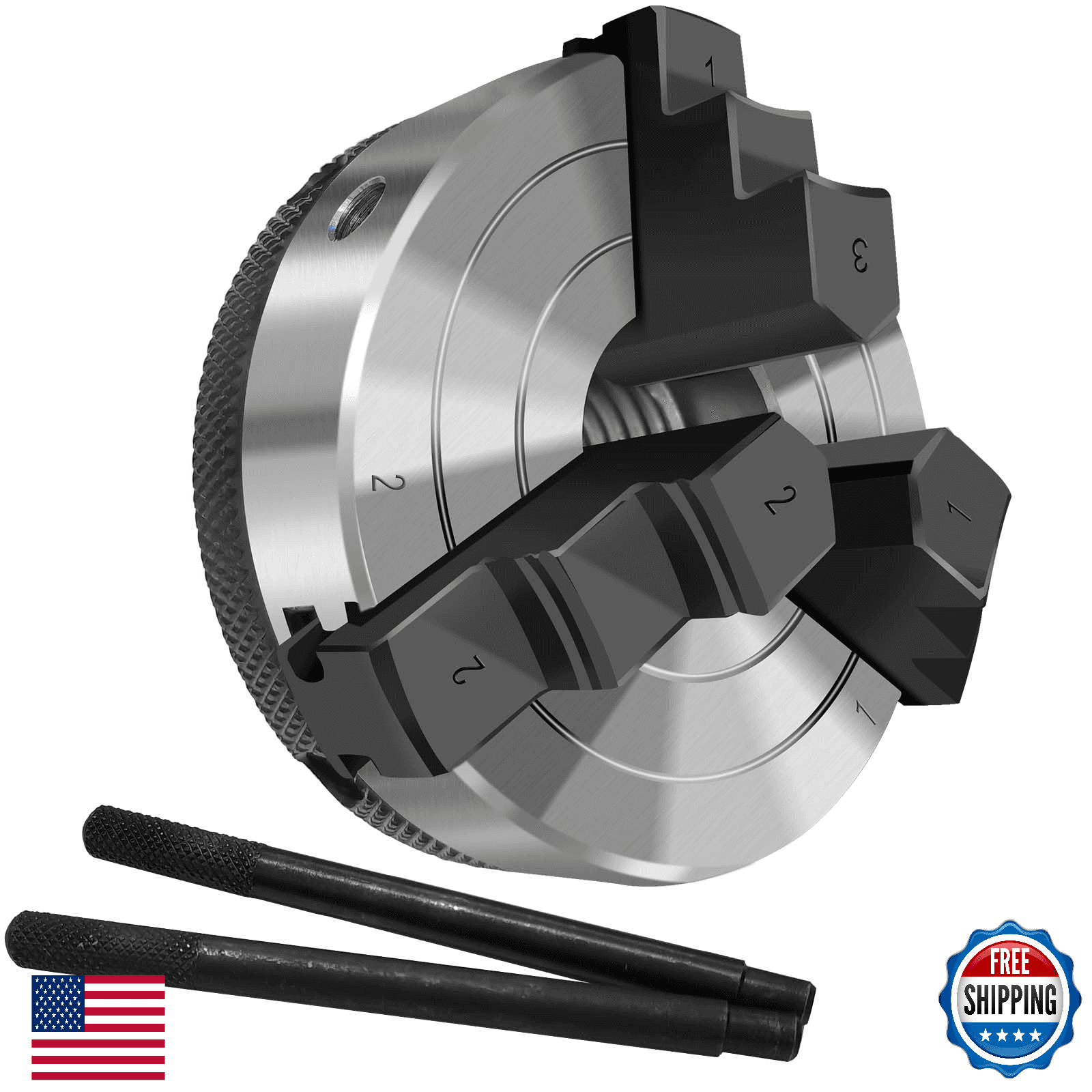 NNBWKIXI 3 Inch Wood Lathe Chuck Set 3 Jaws Self-Centering Lathe Chucks Thread 1 - Image 1