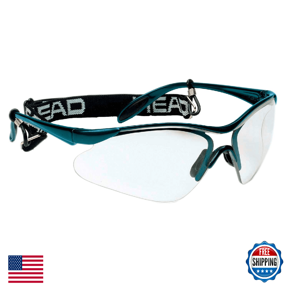 HEAD Rave Racquetball Goggles - Anti-Fog/Scratch, Impact Resistant Eyewear - Image 1