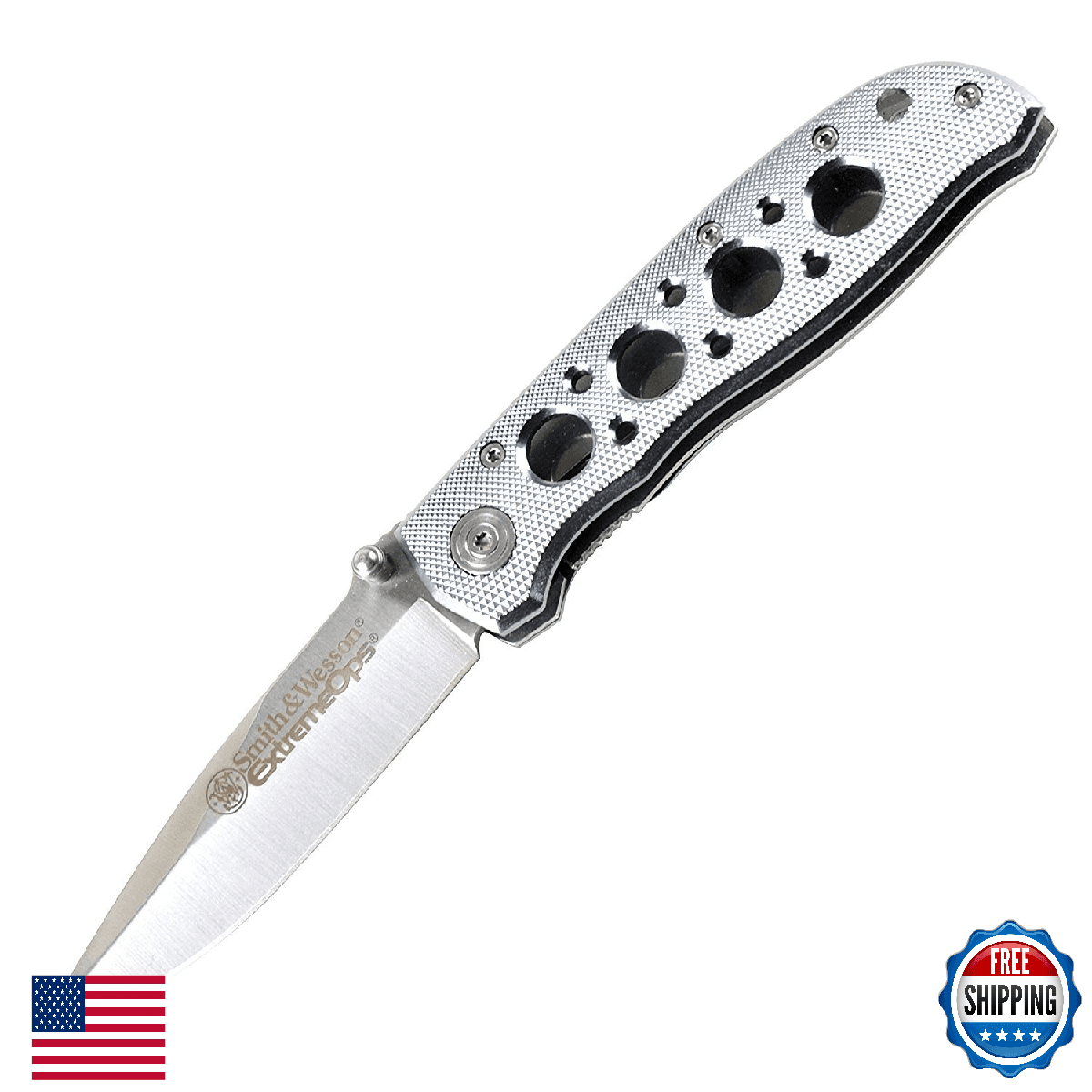 Smith & Wesson Extreme Ops CK105H 7.3in S.S. Folding Knife 3.2in Drop Point - Image 1