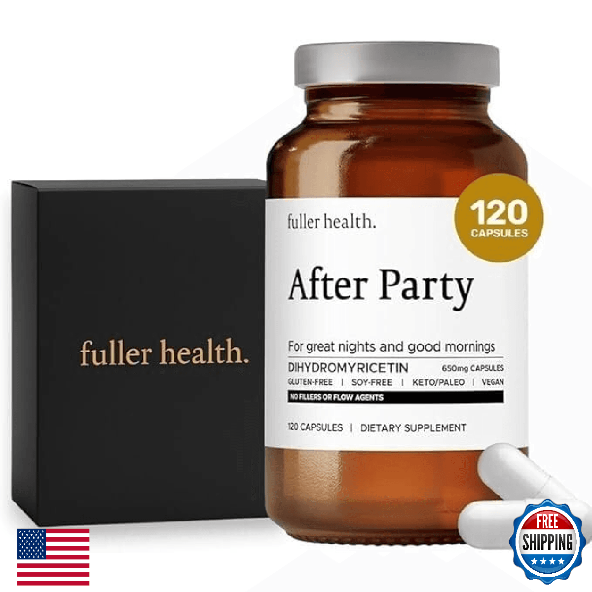 Fuller Health After Party DHM Dihydromyricetin Supplement Liver Support - Image 1