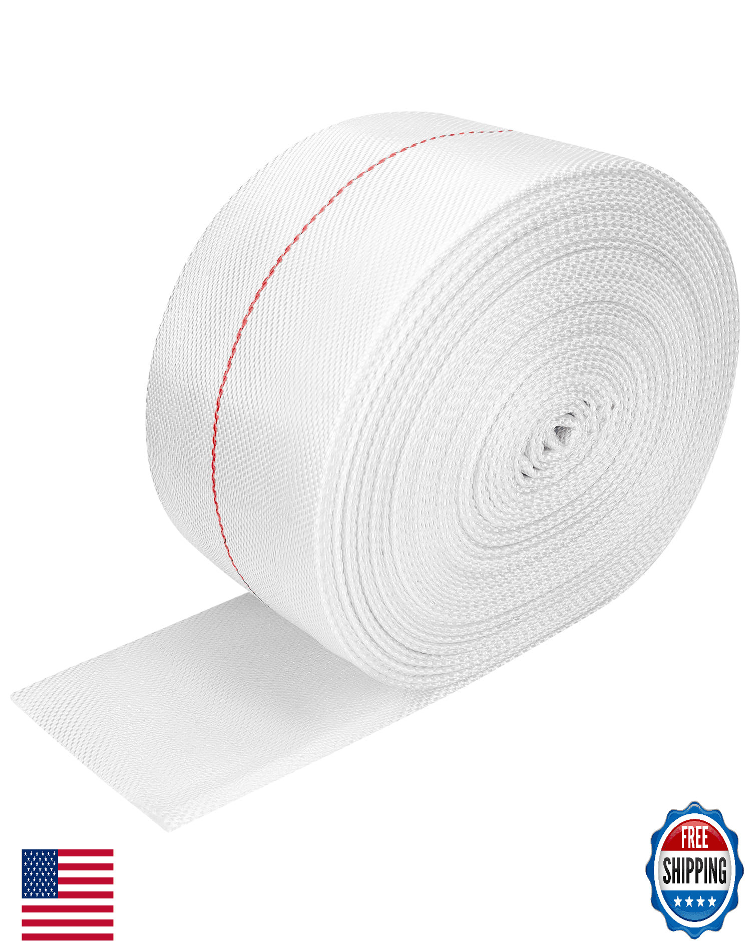 QWORK 3" ID x 65 FT Backwash Hose, Flexible Discharge Fire Hose, Lightweight Poo - Image 1