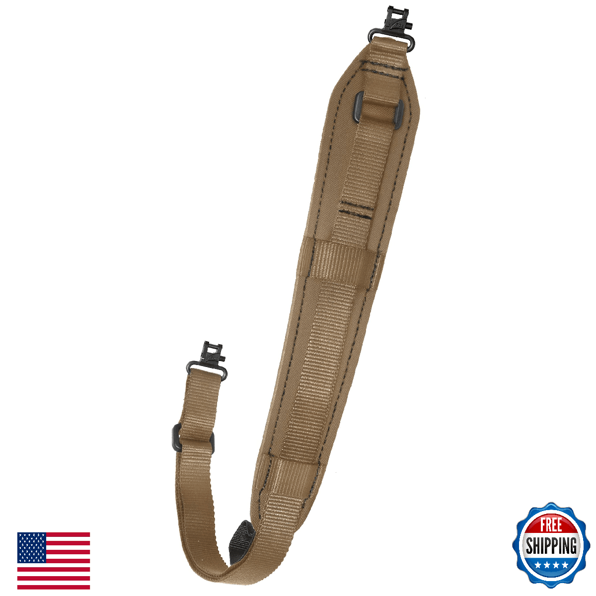 The Outdoor Connection Original Padded Super-Sling, Coyote Brown - Image 1