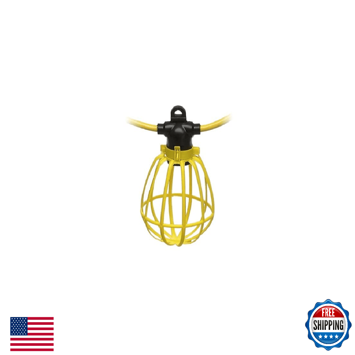 Southwire 7145SW Temporary String Light; 14/2 SJTW; 15-Amp Standard; Plastic Gua - Image 1