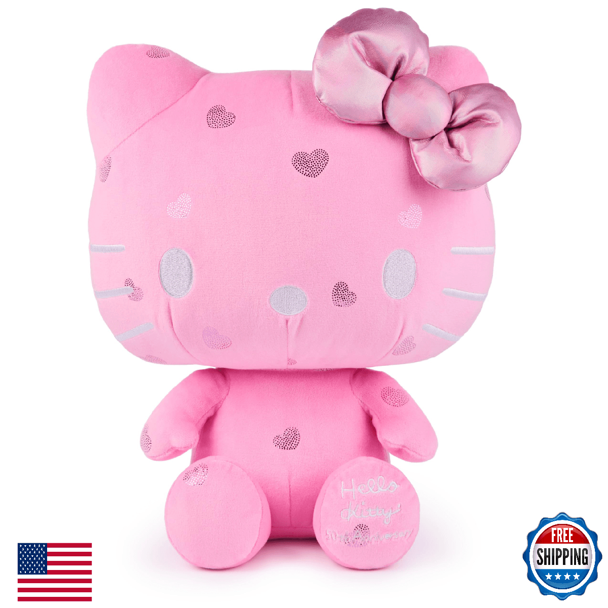 GUND Sanrio Hello Kitty 50th Anniversary Plush, Special Edition Stuffed Animal f - Image 1