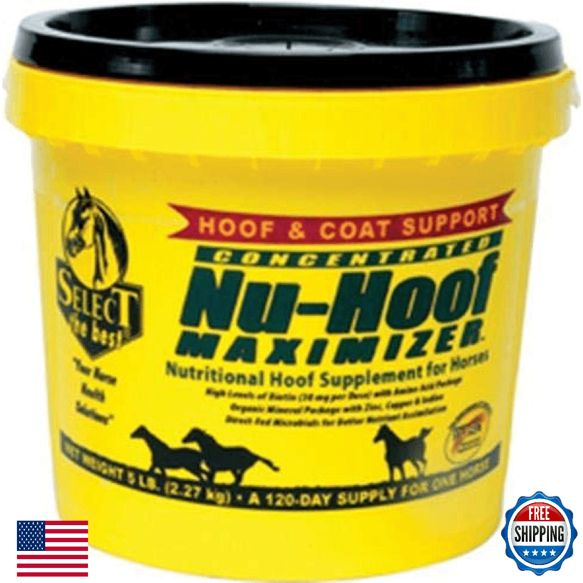 RICHDEL 784299390508 Nu-Hoof Maximizer Hoof & Coat Support for Horses, 5 lb - Image 1
