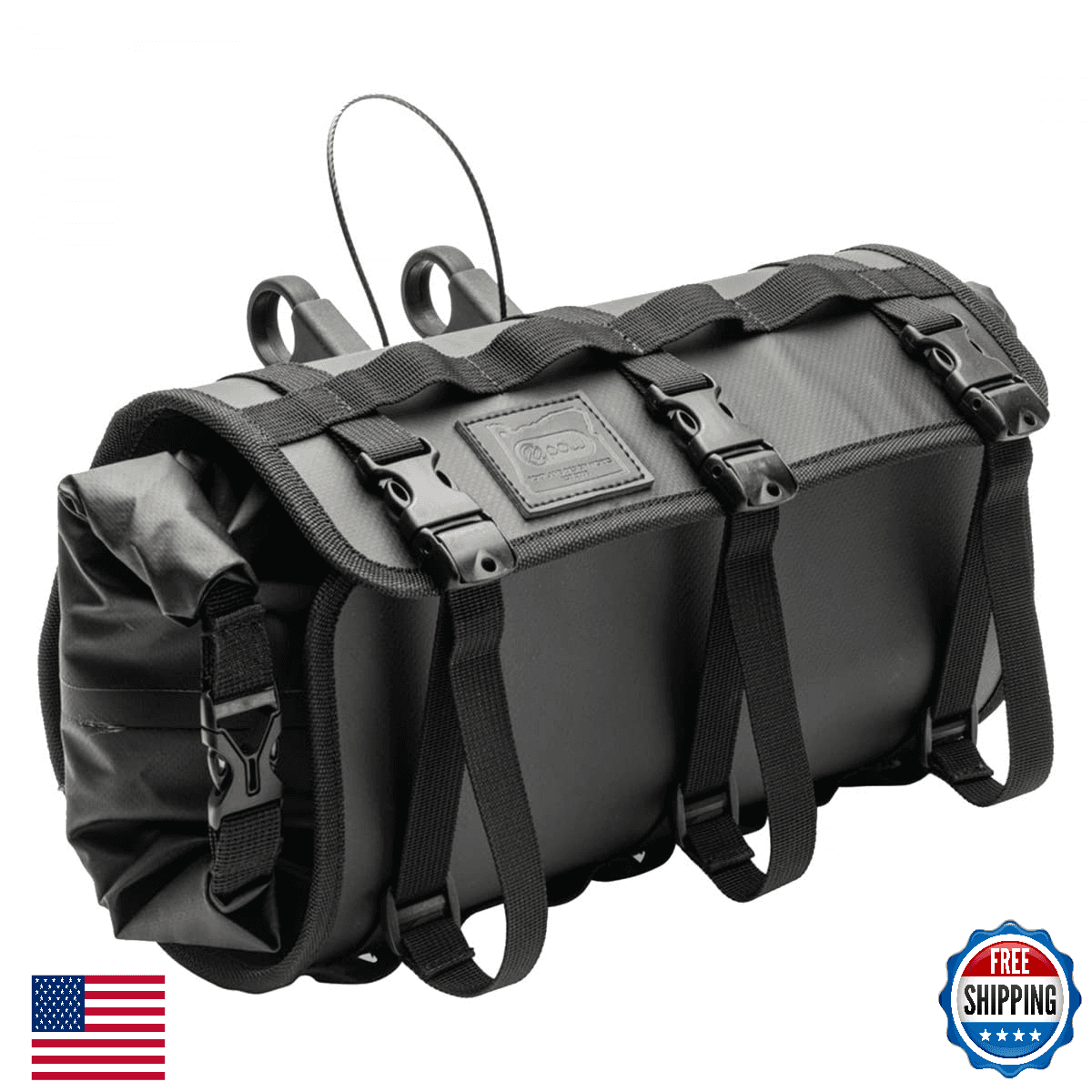 PDW Gear Belly Bikepacking Handlebar Bag Black - Fits 22.0-31.8mm Bars - Image 1
