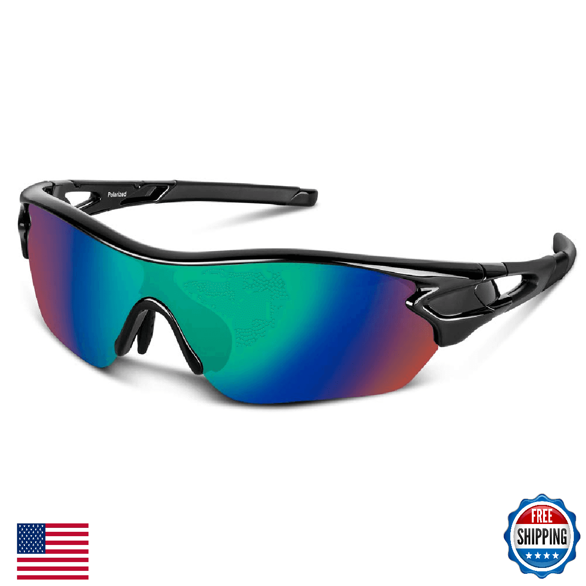 BEACOOL Polarized Sports Sunglasses Men Women Youth Baseball Cycling Running UV4 - Image 1