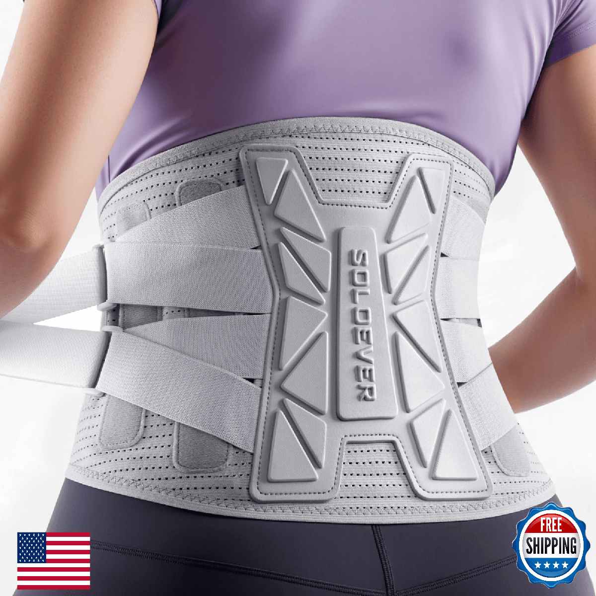 Medical-Grade Back Brace for Women Lower Back Pain Relief [Ultra Breathable & St - Image 1