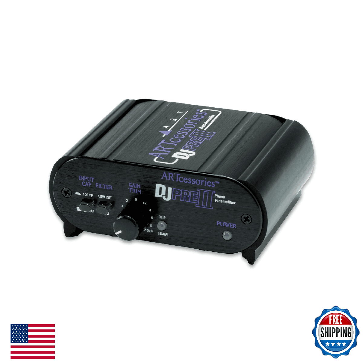 ART DJPREII Phono Preamplifier w/ RIAA, Turntable Interface, Low Cut Filter - Image 1