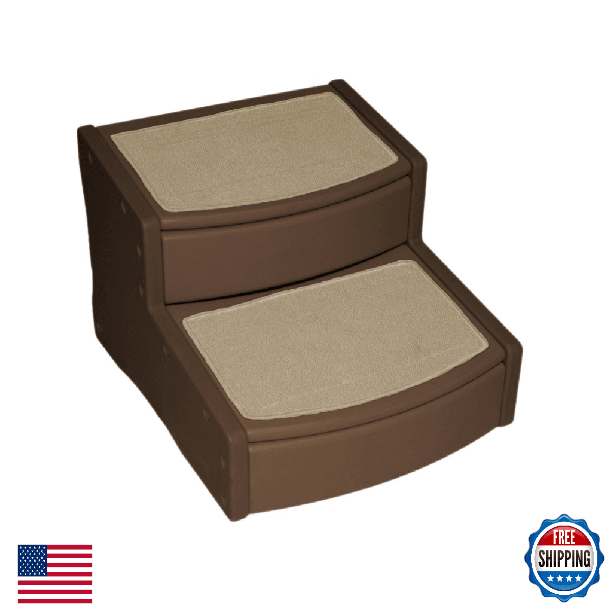 Pet Gear Easy Step II Extra Wide Pet Stairs, 2 Step for Dogs/Cats Up To 200 Poun - Image 1