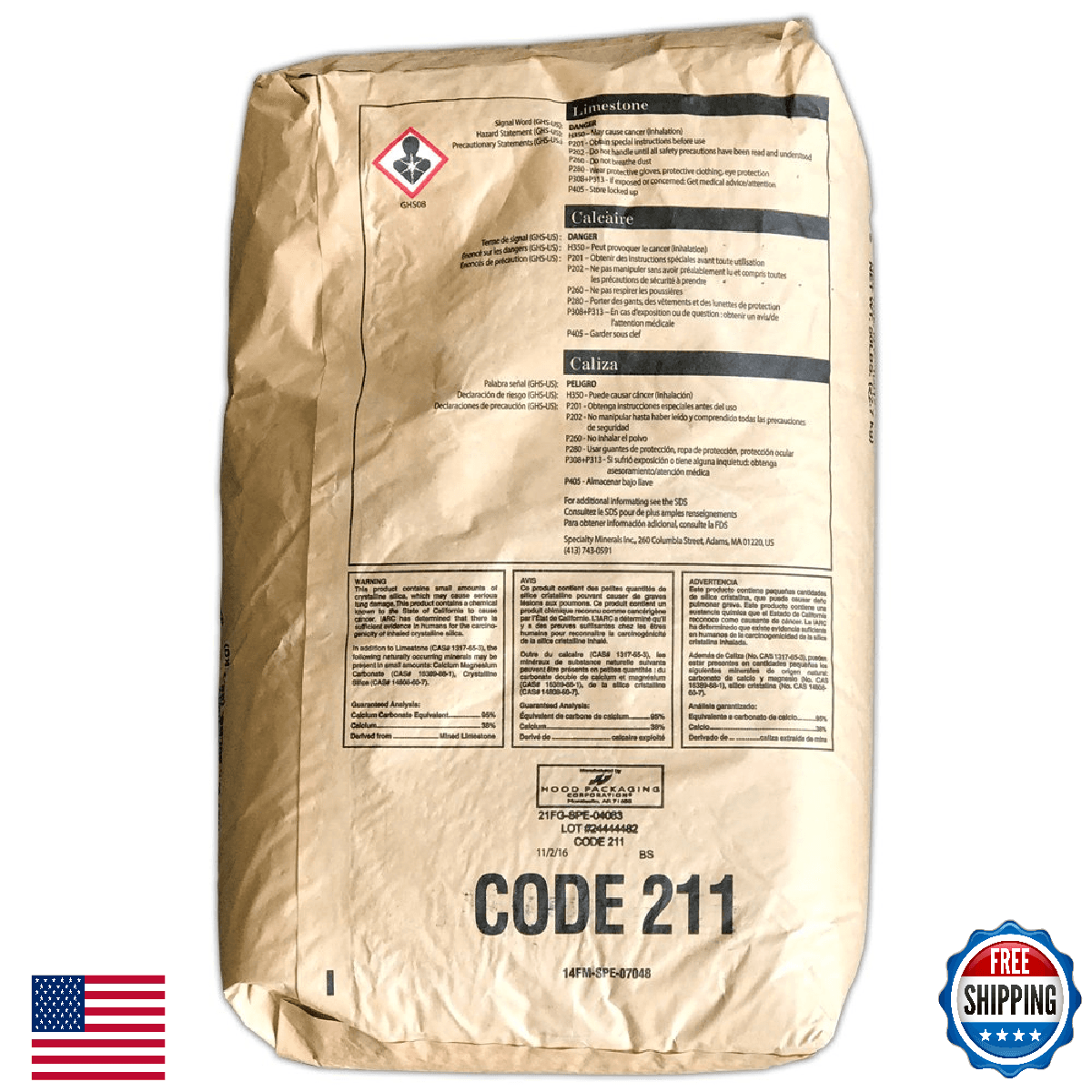 Calcite (Calcium Carbonate) pH Filter Media 1/2 cu. ft - Image 1