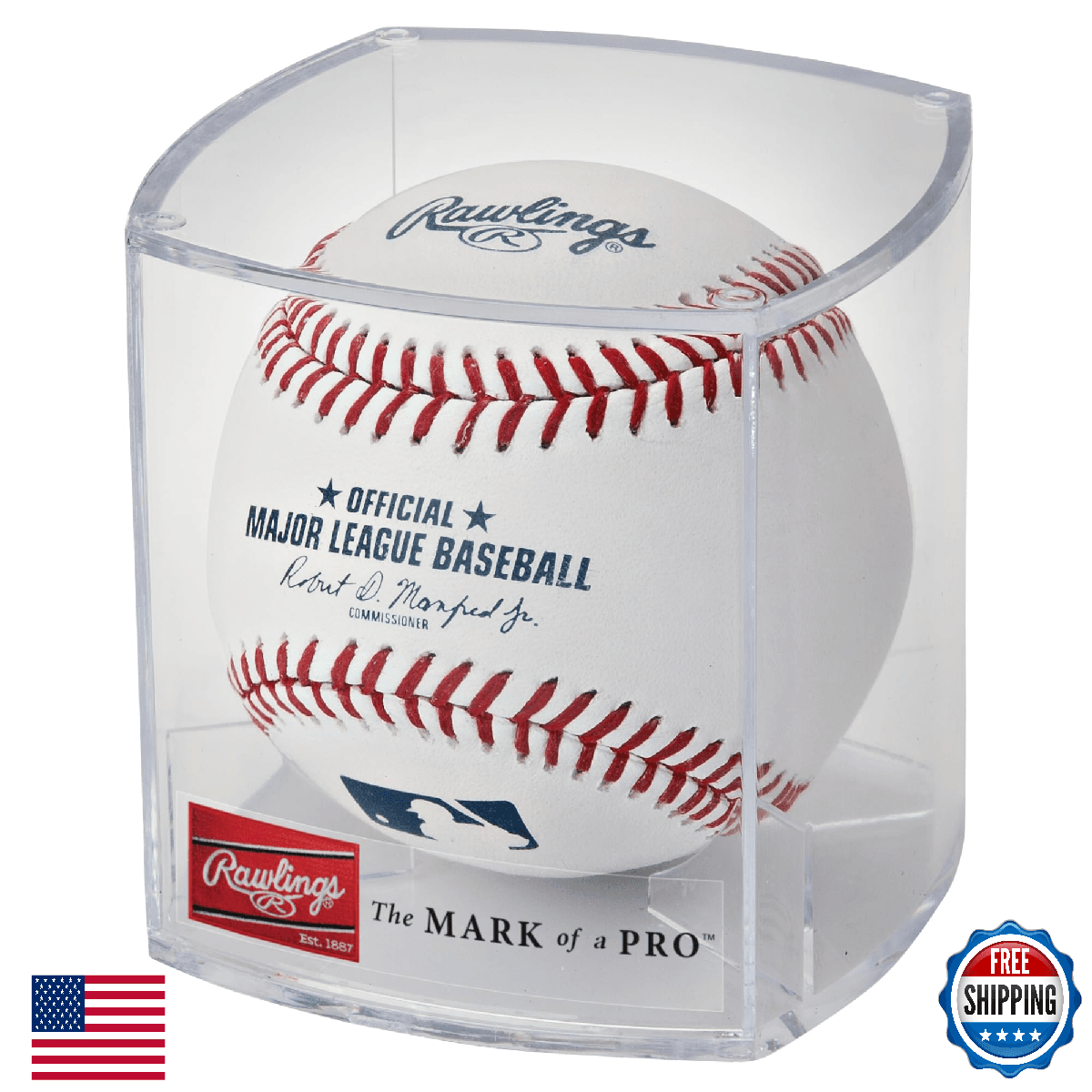 Rawlings Official 2026 MLB Major League Baseball w/Display Case - Image 1
