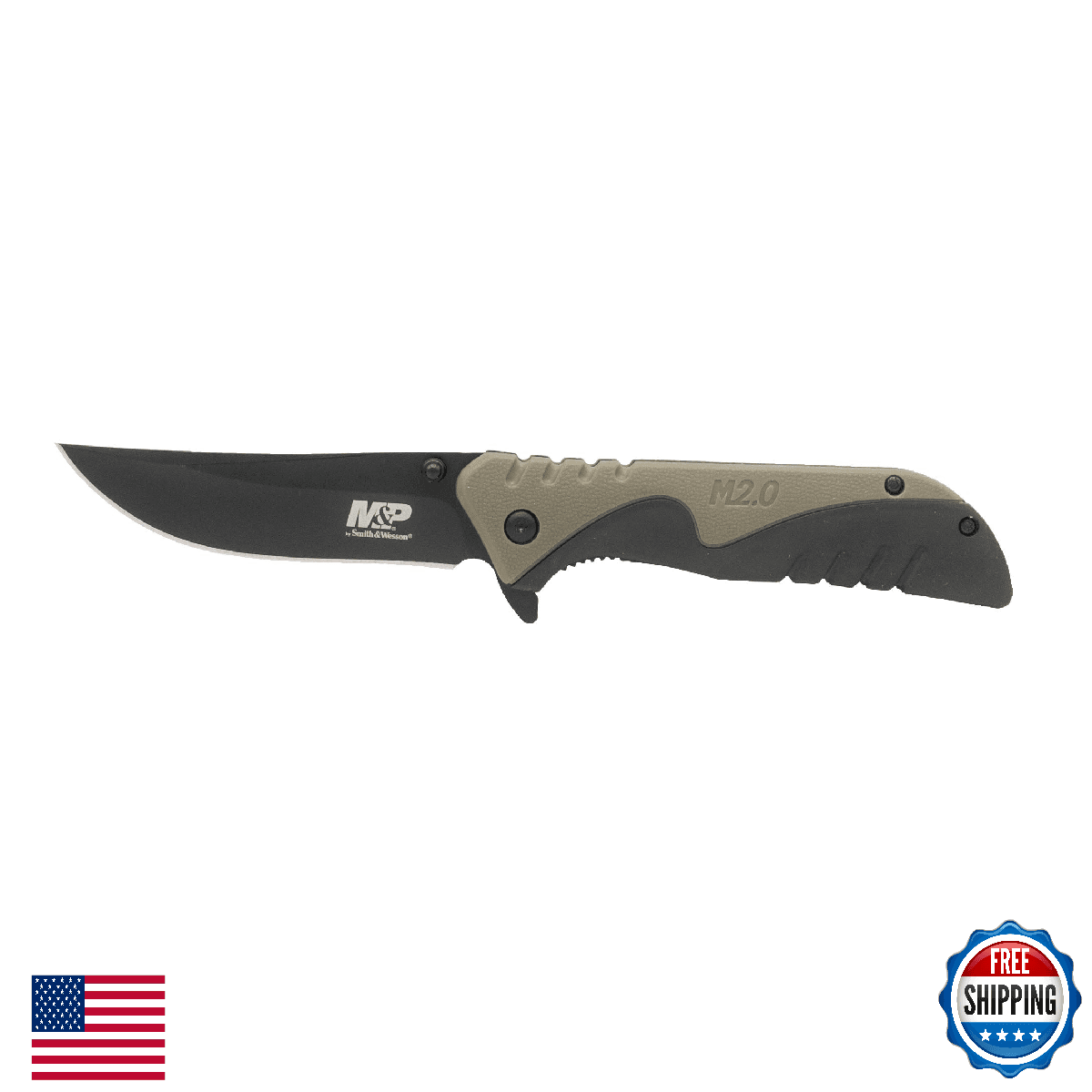 Smith & Wesson M&P 7.75in High Carbon S.S. Ultra-Glide Folding Knife with 3.5in - Image 1