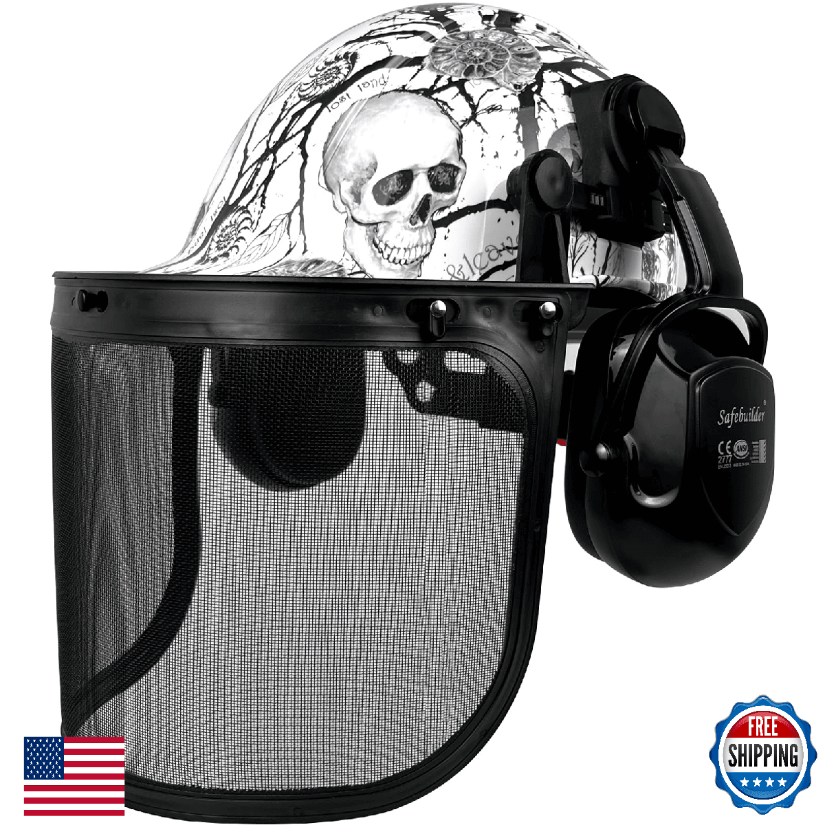 SAFEBUILDER Q20X Forestry Safety Helmet 3 in 1 Chainsaw Arborist Helmet with Fac - Image 1