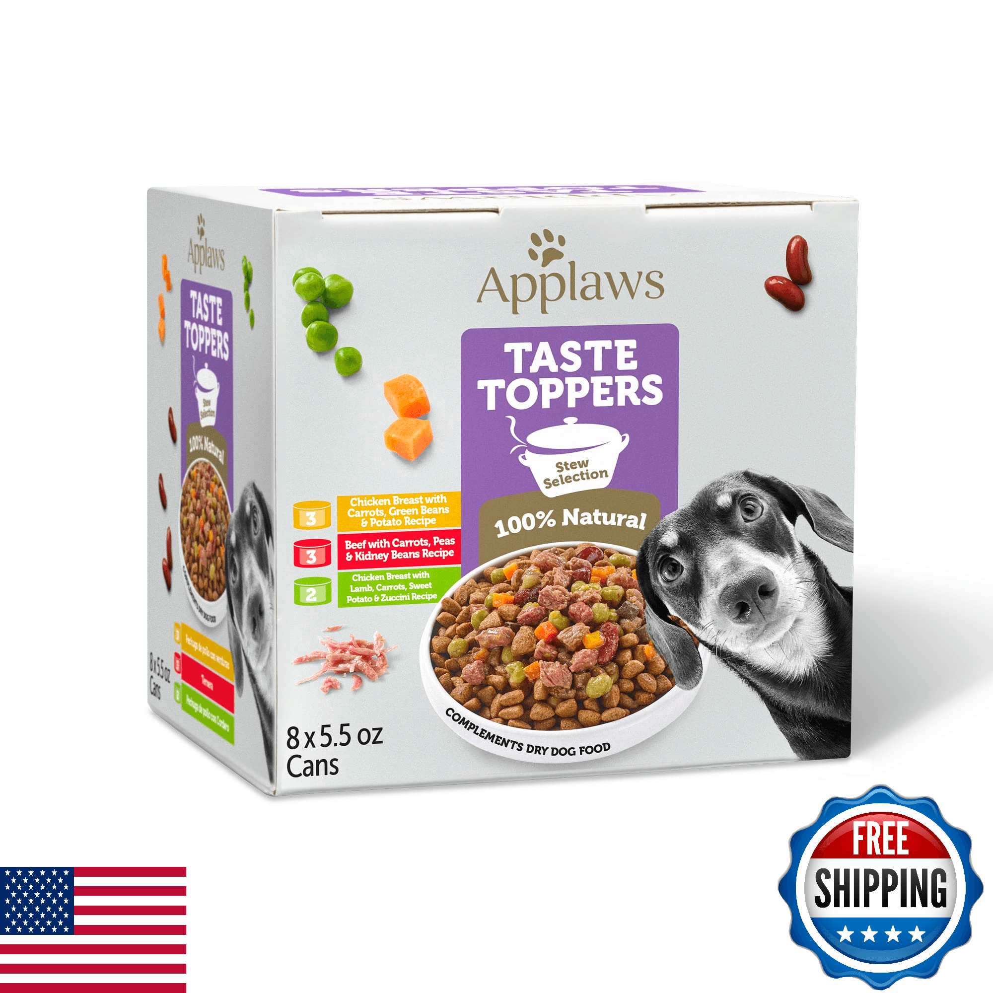 Applaws Taste Toppers Grain-Free Dog Food Topper Limited Ingredient Stew Variety - Image 1