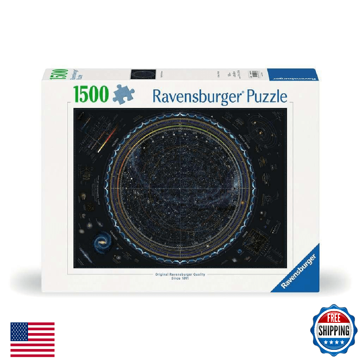 Ravensburger - Map of The Universe - 1500 Piece Jigsaw Puzzle - Stunning, Vivid - Image 1