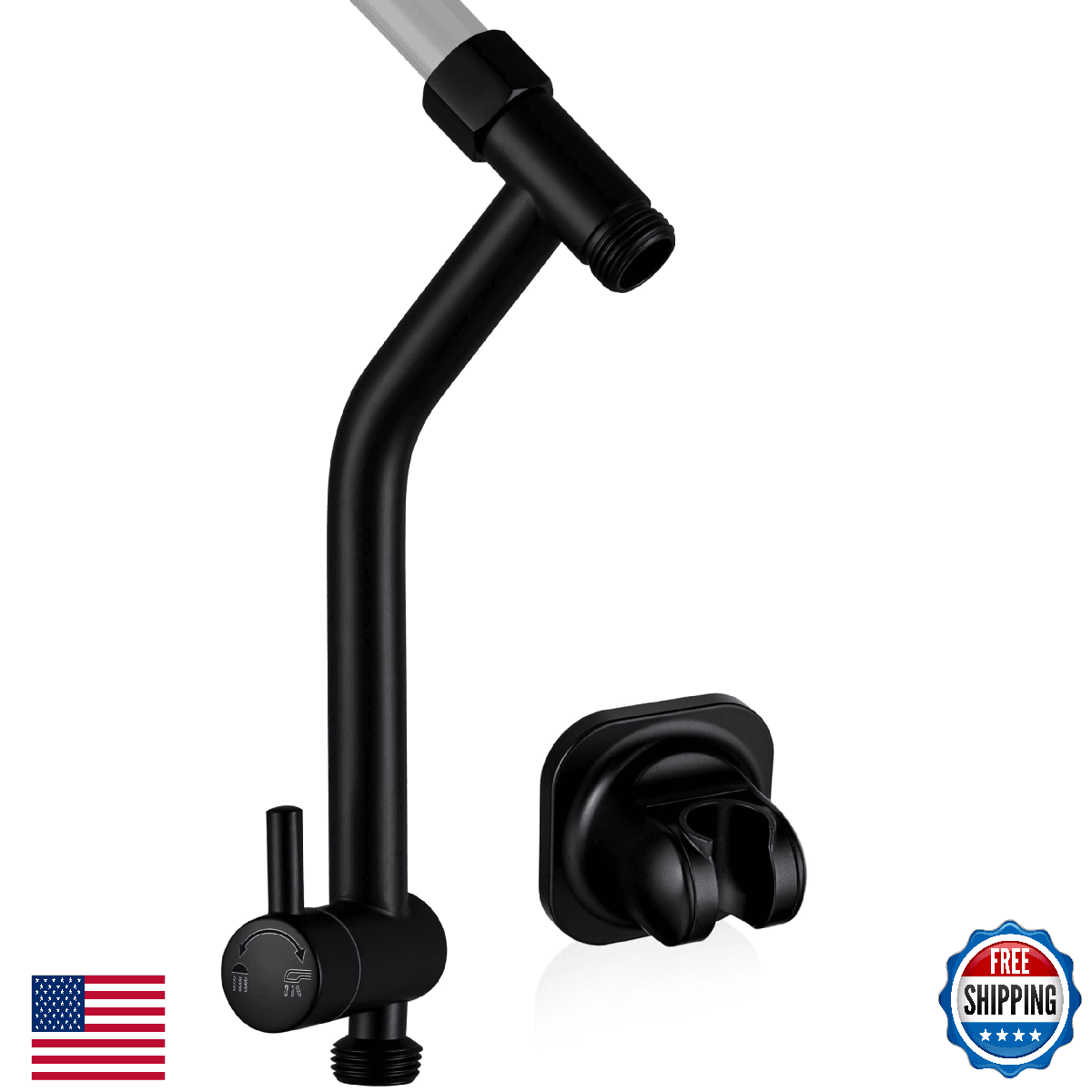 G-Promise Metal Shower Diverter Handheld Holder Included 3-Way Universal Bathing - Image 1