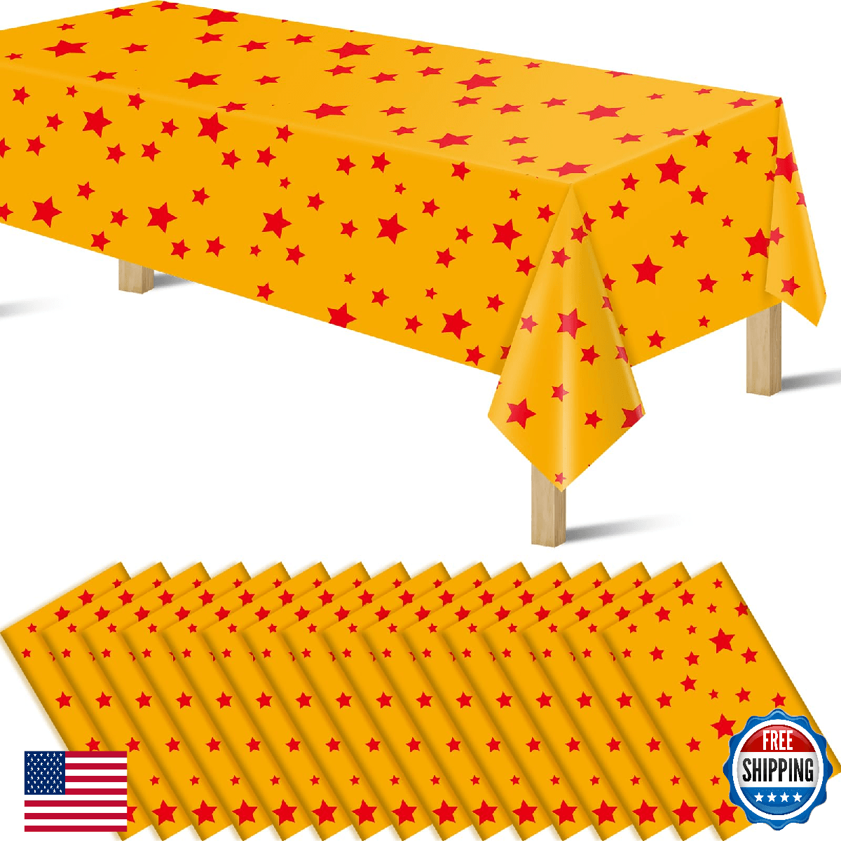 byojia Anime Plastic Tablecloths for Rectangle Tables, Plastic Table Cover Dispo - Image 1