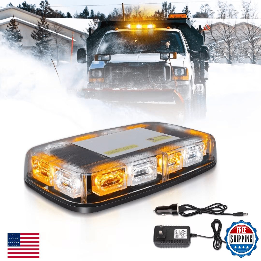 Beacon Strobe Light Wireless Rechargeable 17 Flashing Modes 48 LEDs Roof Top Haz - Image 1
