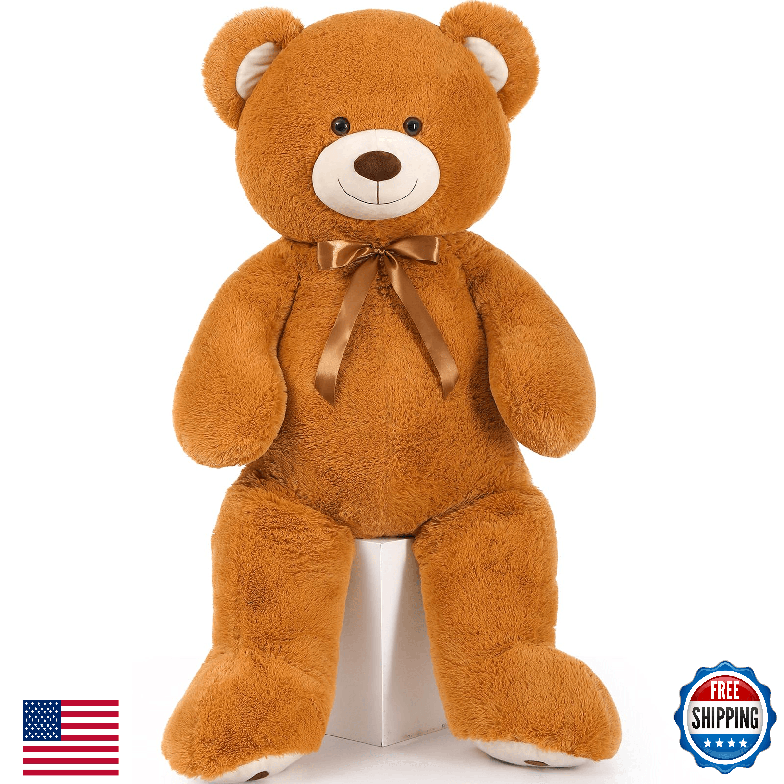 MorisMos 47inch Giant Teddy Bear Stuffed Animal 4ft, Big Teddy Bear Plush for Ba - Image 1