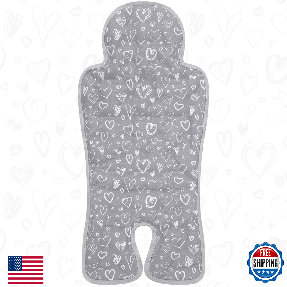 Pinkunn Gel Car Seat Baby Cooling Pad for Summer Breathable Stroller Cooler Pad - Image 1