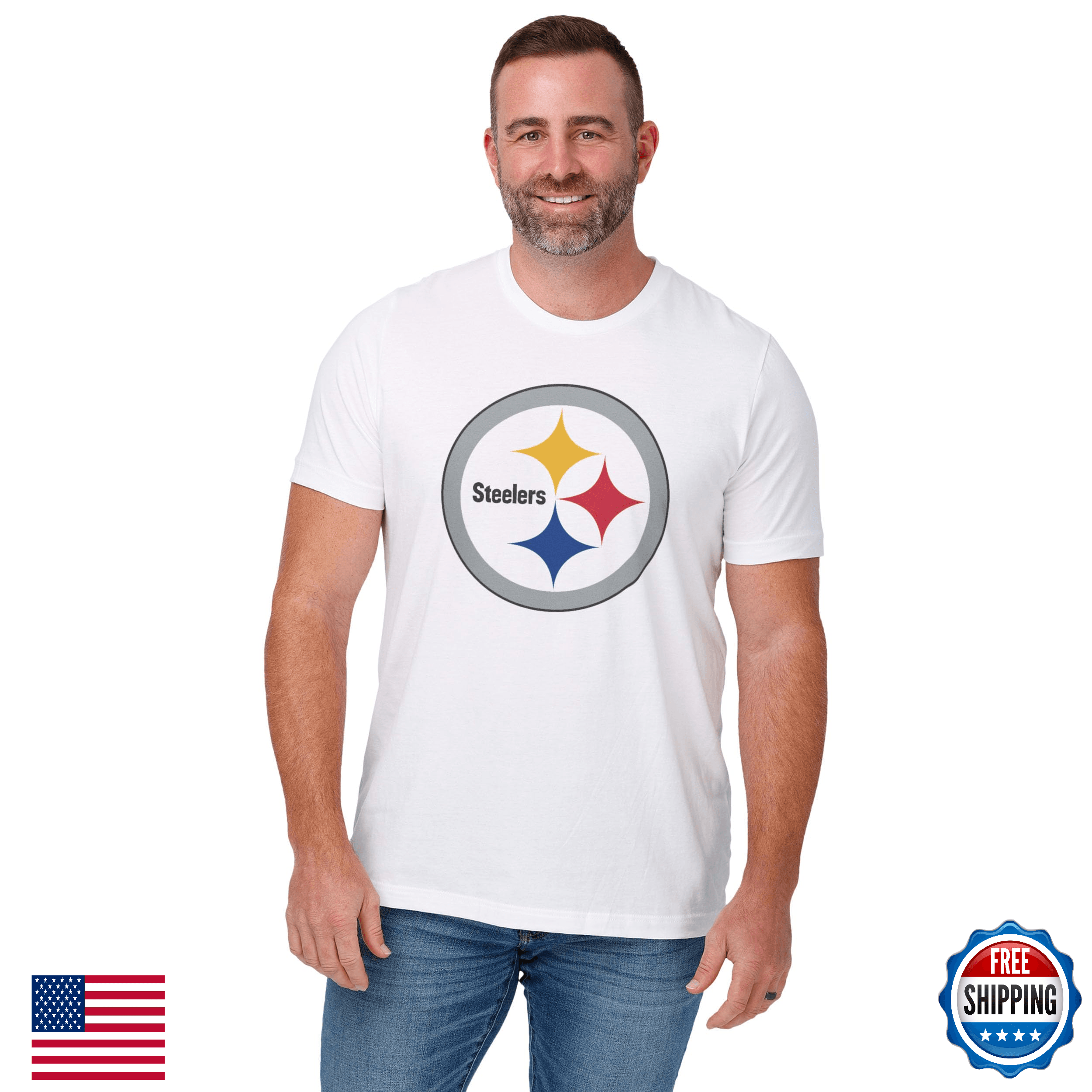 FOCO Pittsburgh Steelers Primary Logo Secondary Color T-Shirt - XXX-Large - Image 1