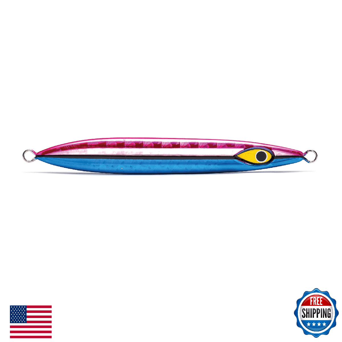 Mustad Rip Roller Slow Fall Jig Blue/Black/Pink 250g/9oz Fishing Lure - Image 1