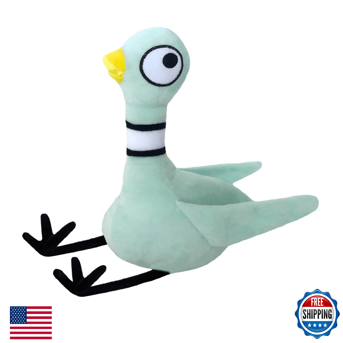 Don't Let The Pigeon Drive The Bus! Plush Toy - 12" Soft Kids Book Character - Image 1