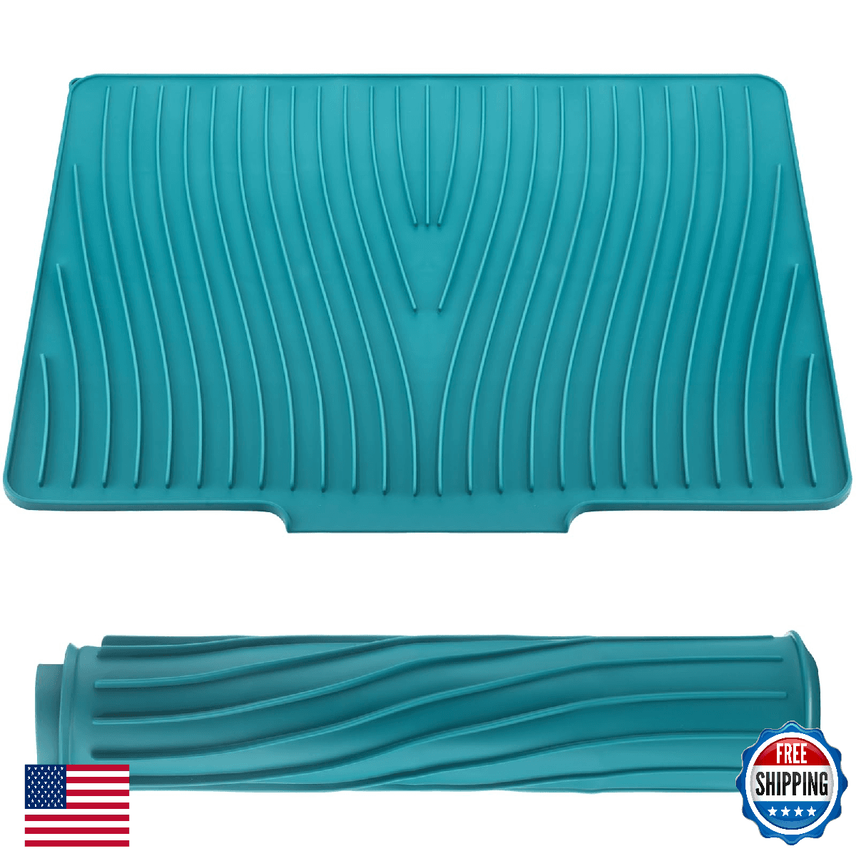 Teenyyou Extra Large Silicone Dish Drying Mat For Kitchen Counter Drying Pad 23. - Image 1