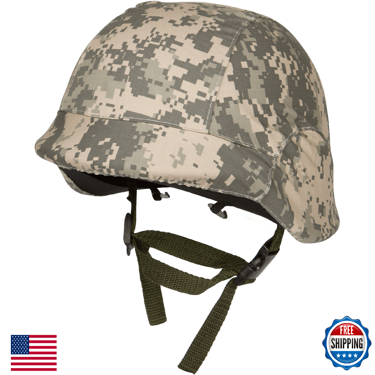 Modern Warrior M88 ABS Tactical Helmet Adjustable Chin Strap Digital Camo - Image 1
