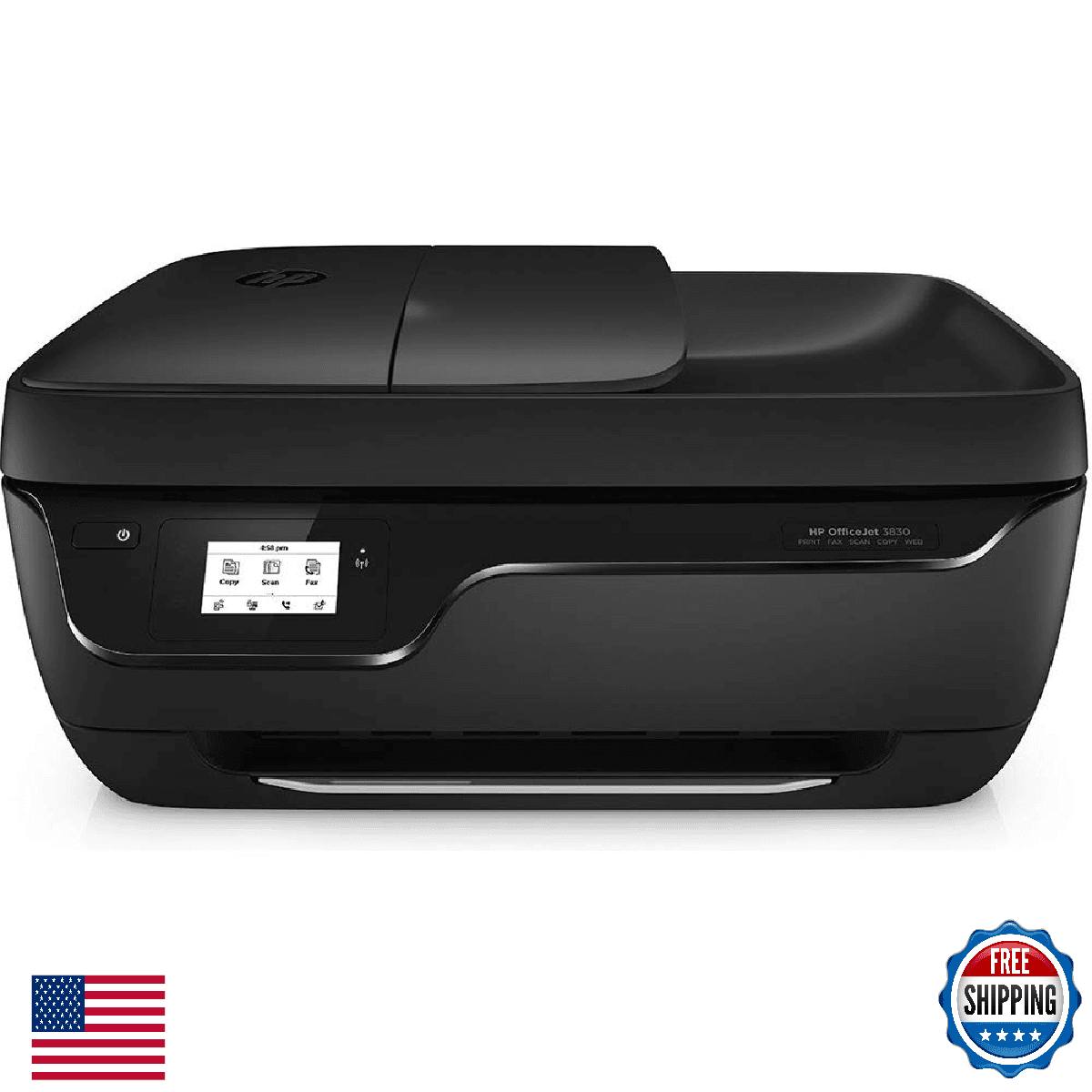 HP OfficeJet 3830 All-in-One Wireless Printer, Instant Ink, Works with Alexa (K7 - Image 1