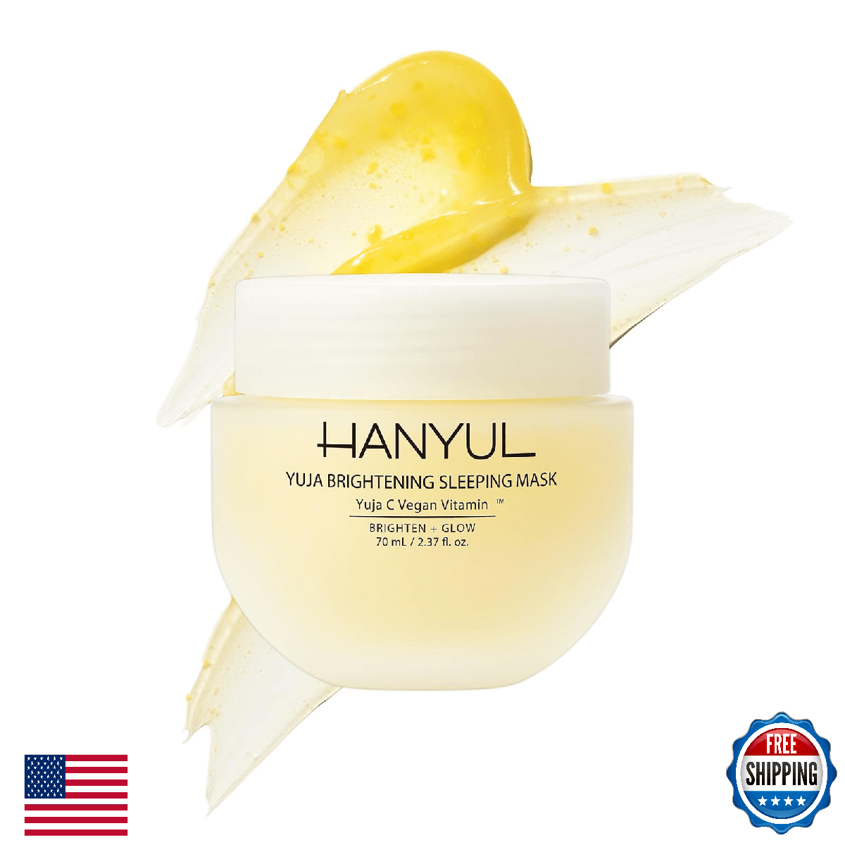 Hanyul Yuja Sleeping Mask | Korean Yuzu Night Cream, Vitamin C for Glow, Radianc - Image 1
